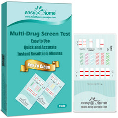 Easy@Home 12 Panel Urine Drug Test Kit packaging front
