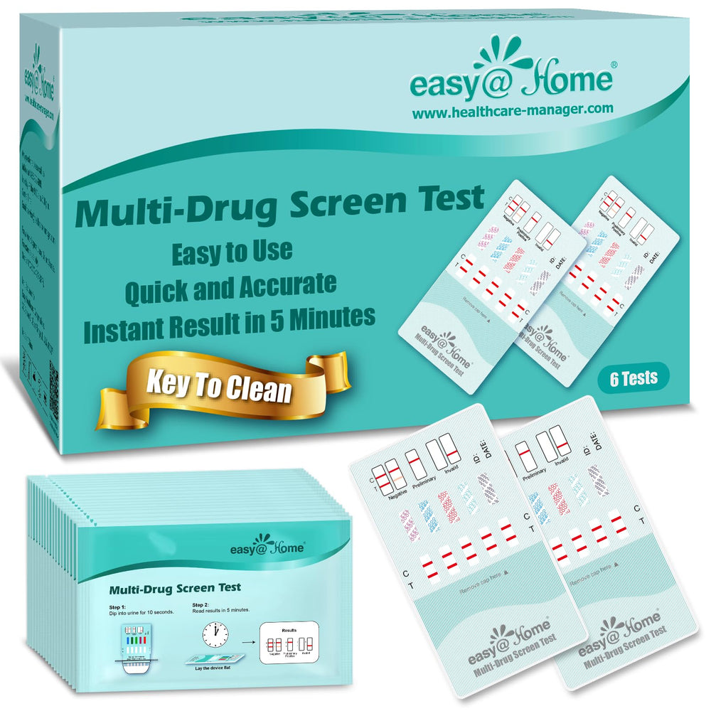 Easy@Home 6-pack drug test kit - front view