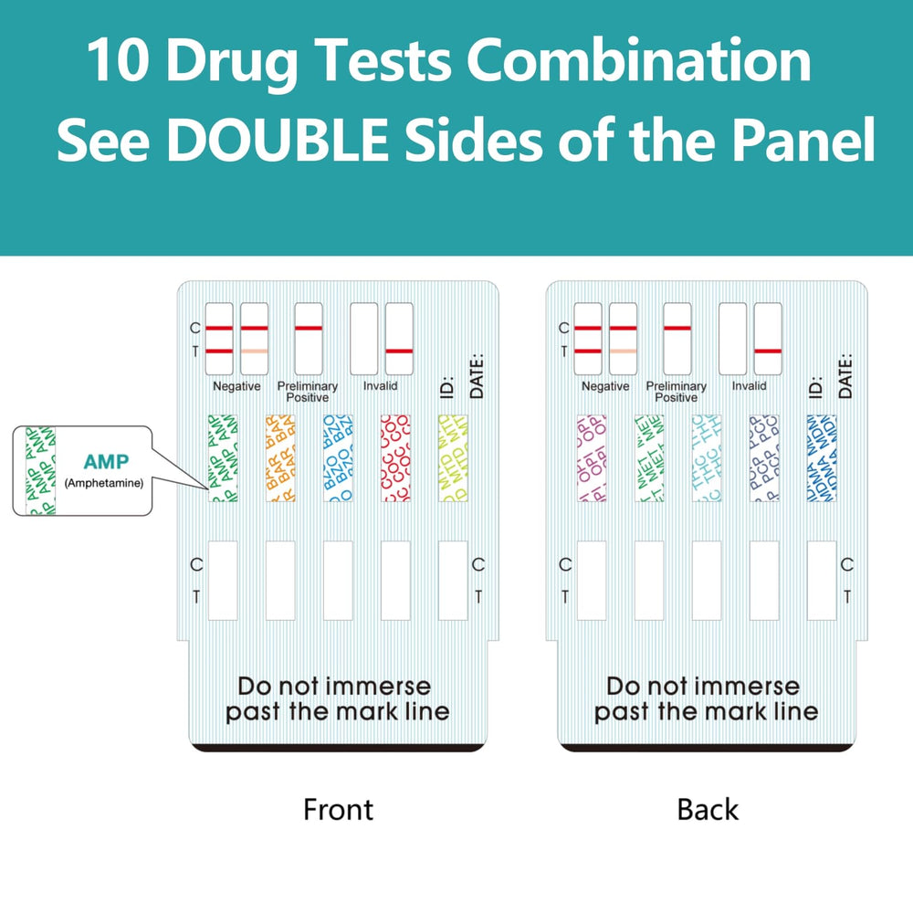 Urine drug test strip test area 1
