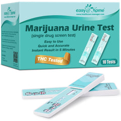 Easy@Home EDTH-114 urine THC test kit packaging and 10-pack display
