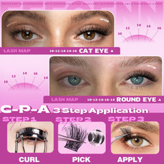 Eefofnn on-the-go lashes keep a fluffy look from morning to night.