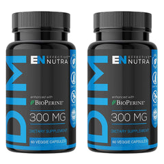 Effective Nutra Dim 300mg bottle closeup highlighting potent hormone support.
