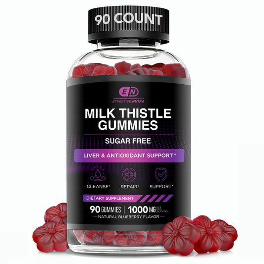 Effective Nutra Milk Thistle Gummies 90-count bottle