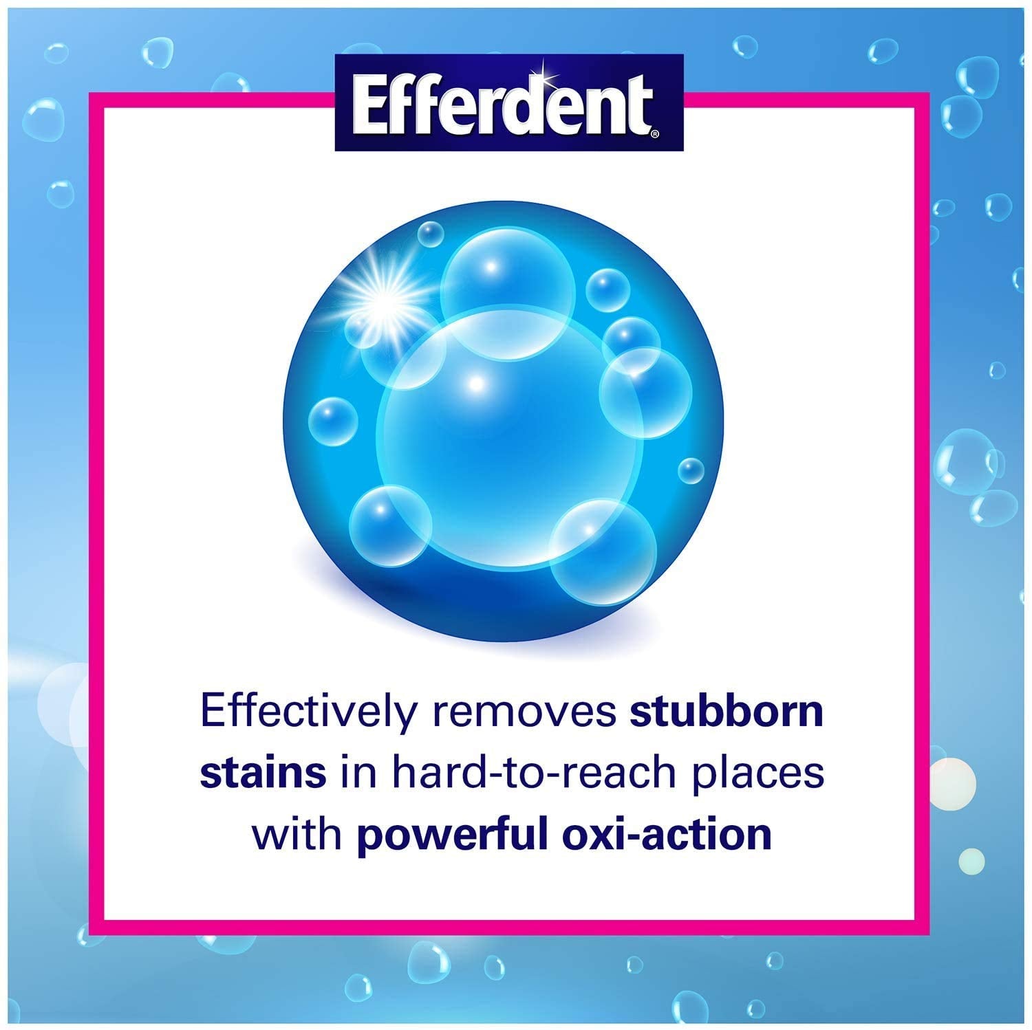 Individually wrapped Efferdent tablets for on the go