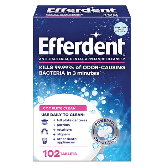 Efferdent Denture Cleaner 102 ct box