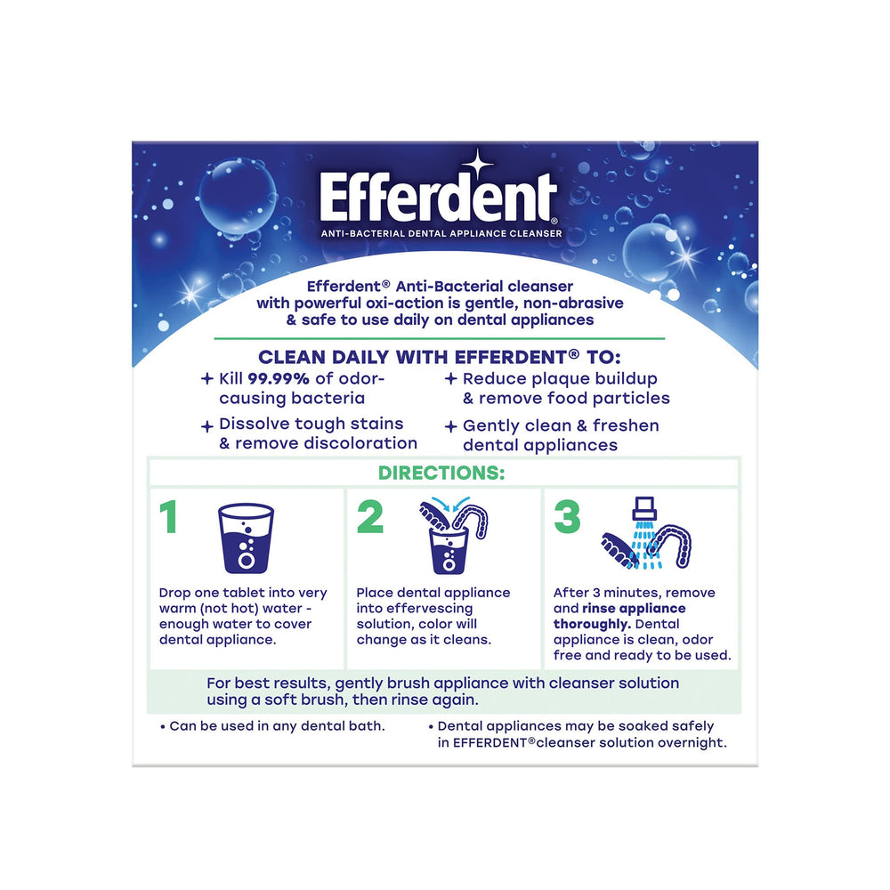 Efferdent Minty Fresh & Clean box with 44 tablets