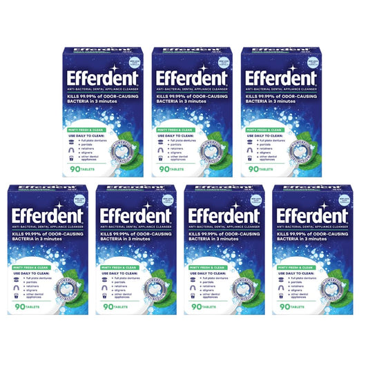 Efferdent Plus Mint denture cleanser tablets 90-count pack7 main image