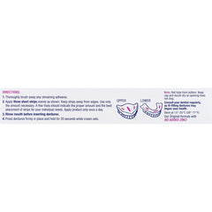 Zinc-free label on Effergrip denture adhesive
