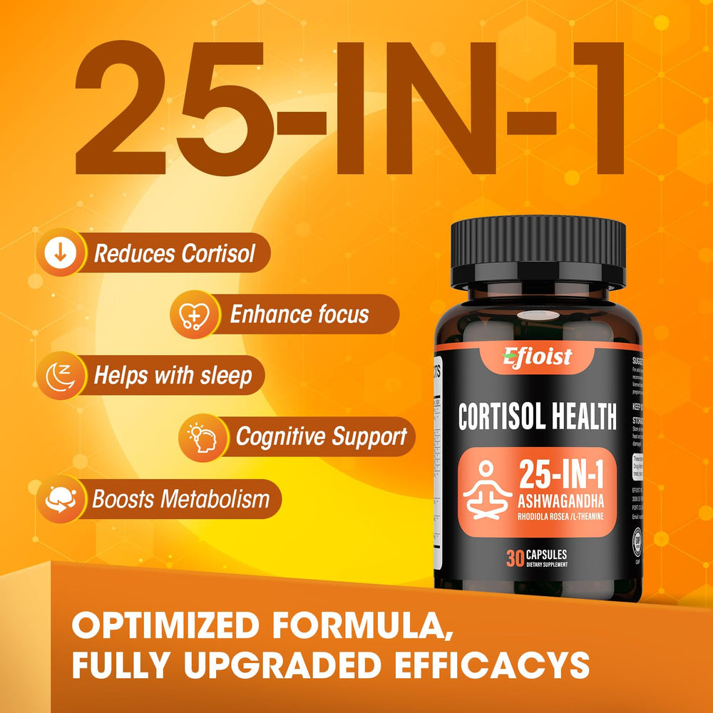 Hormonal balance and cortisol support illustration