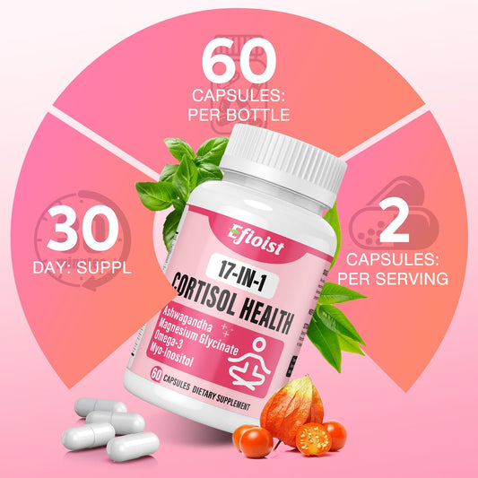 Packshot showing Efioist Cortisol for Women bottle