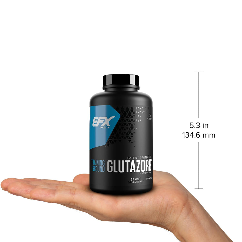 3x quality testing badge on Glutazorb packaging