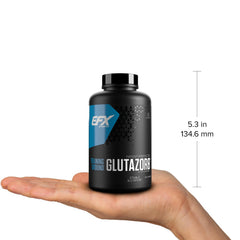 3x quality testing badge on Glutazorb packaging