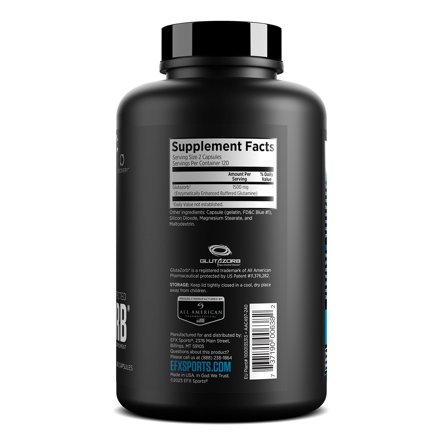 Serving size information for Glutazorb Caps
