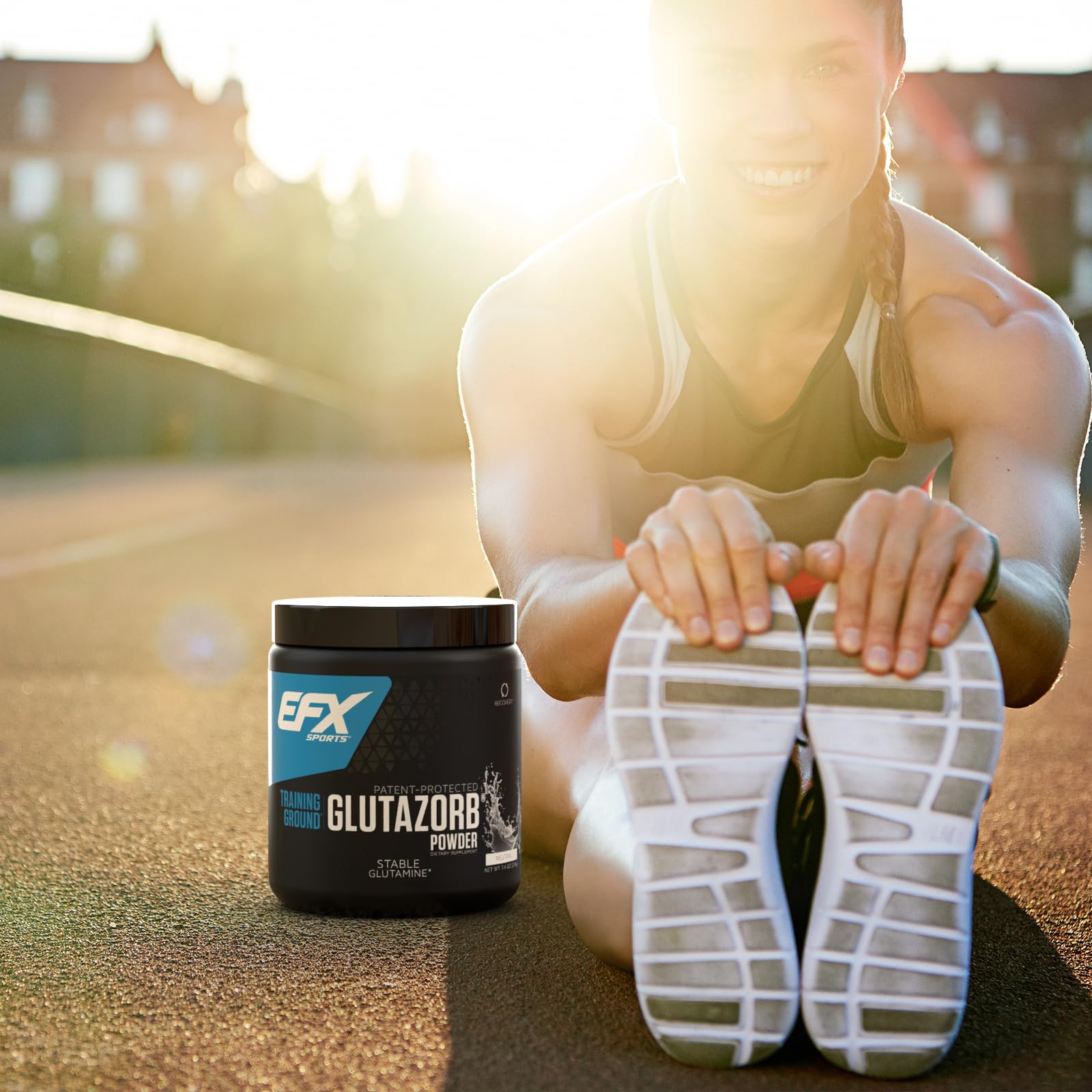 Packaging box and bottle for Training Ground Glutamine