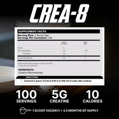 EHP Labs CREA-8 scoop ideal for consistent daily dosing of creatine
