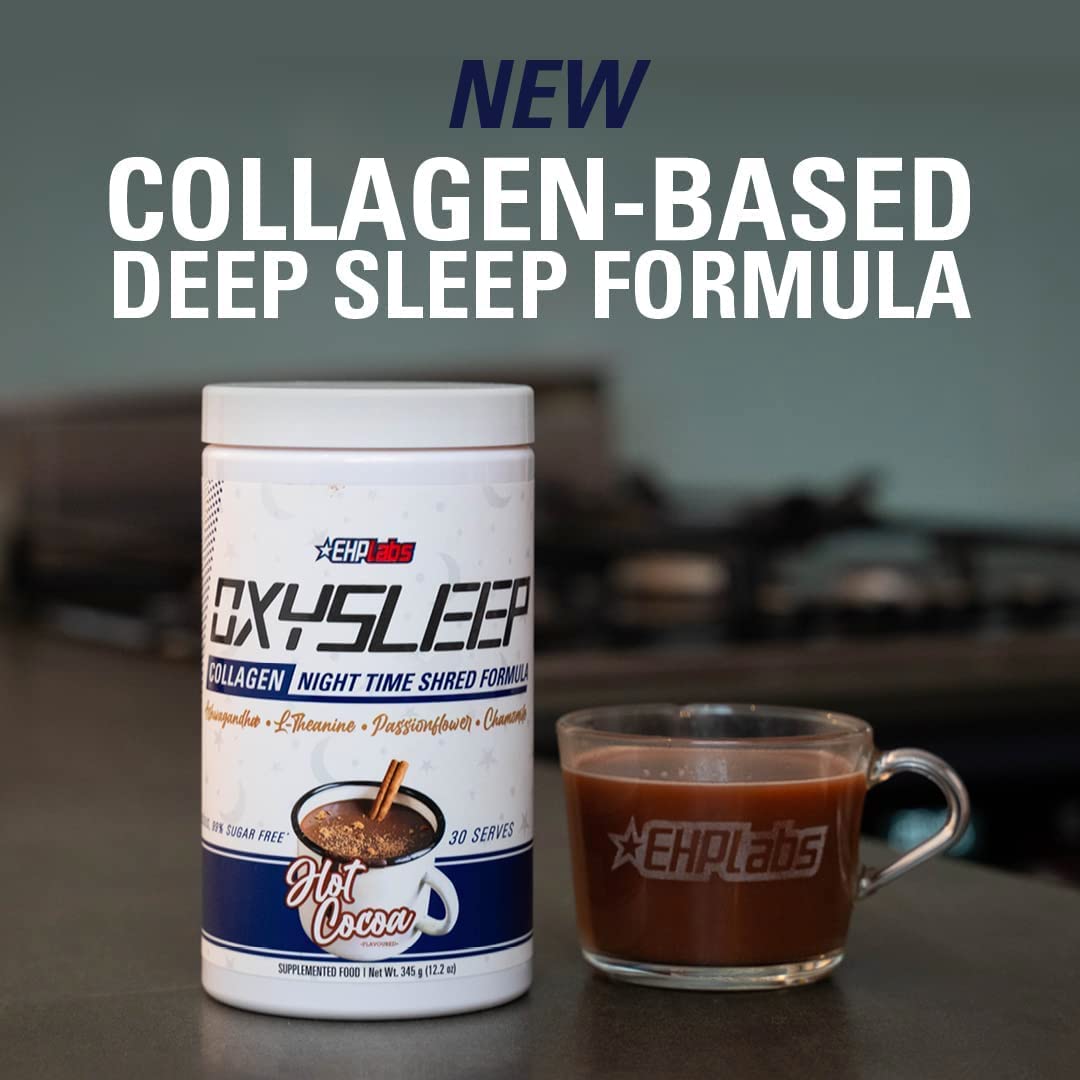 Stirring hot cocoa with OxySleep creates a warm, comforting nighttime treat.