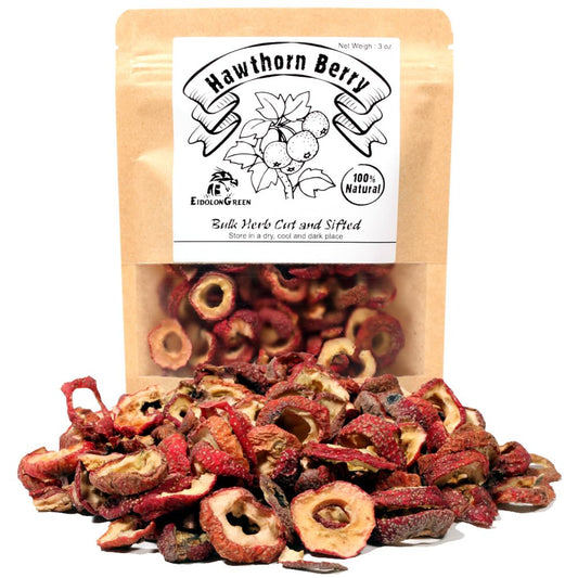 Dried Hawthorn Berry bulk herb - front view