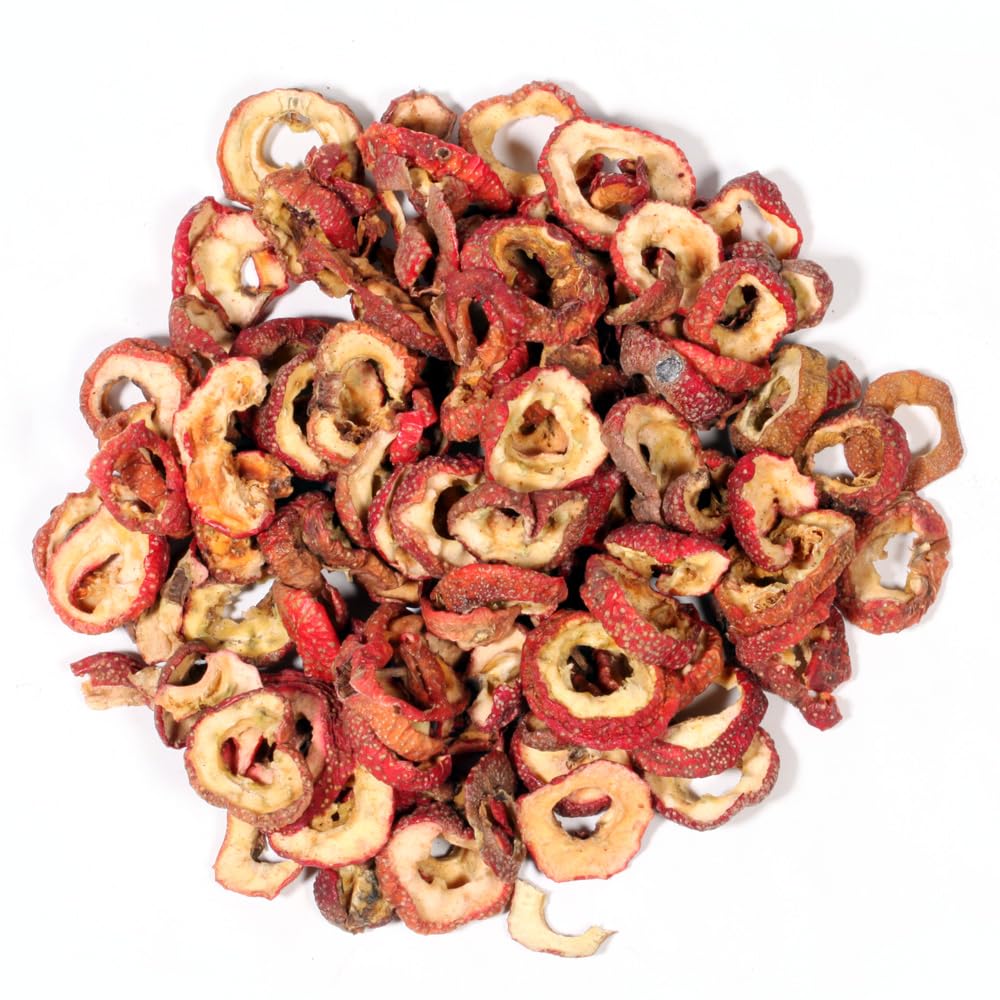 Hawthorn Berry tea being prepared in a cup