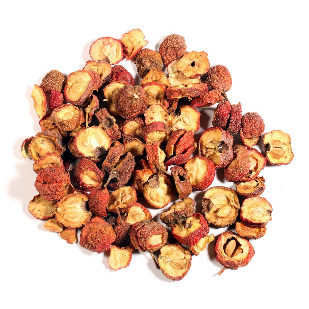Brewing Hawthorn Berry tea with steam