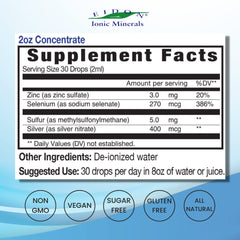 Mineral drops with zinc and selenium for immune support