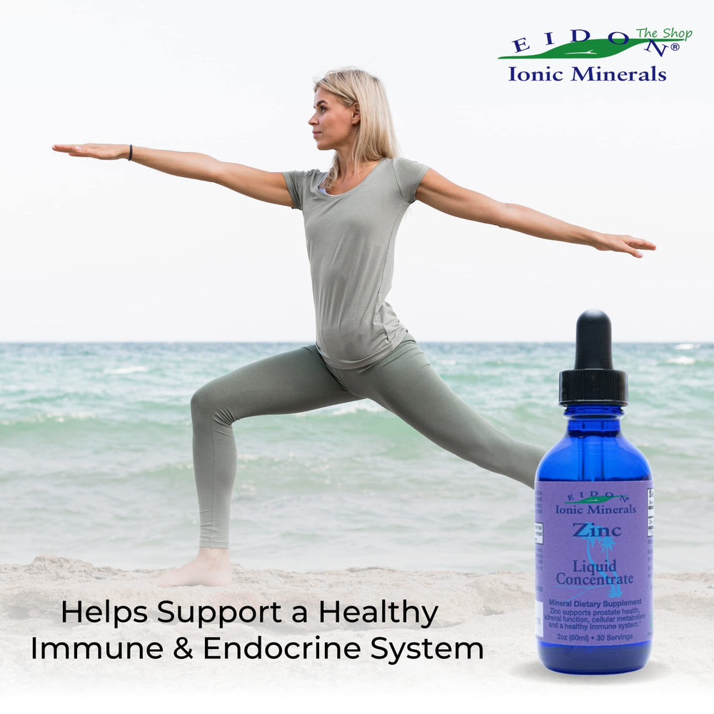 Zinc drops supporting hair and skin health