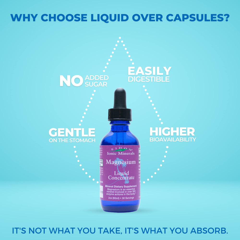 All-natural ingredients label for Eidon Magnesium