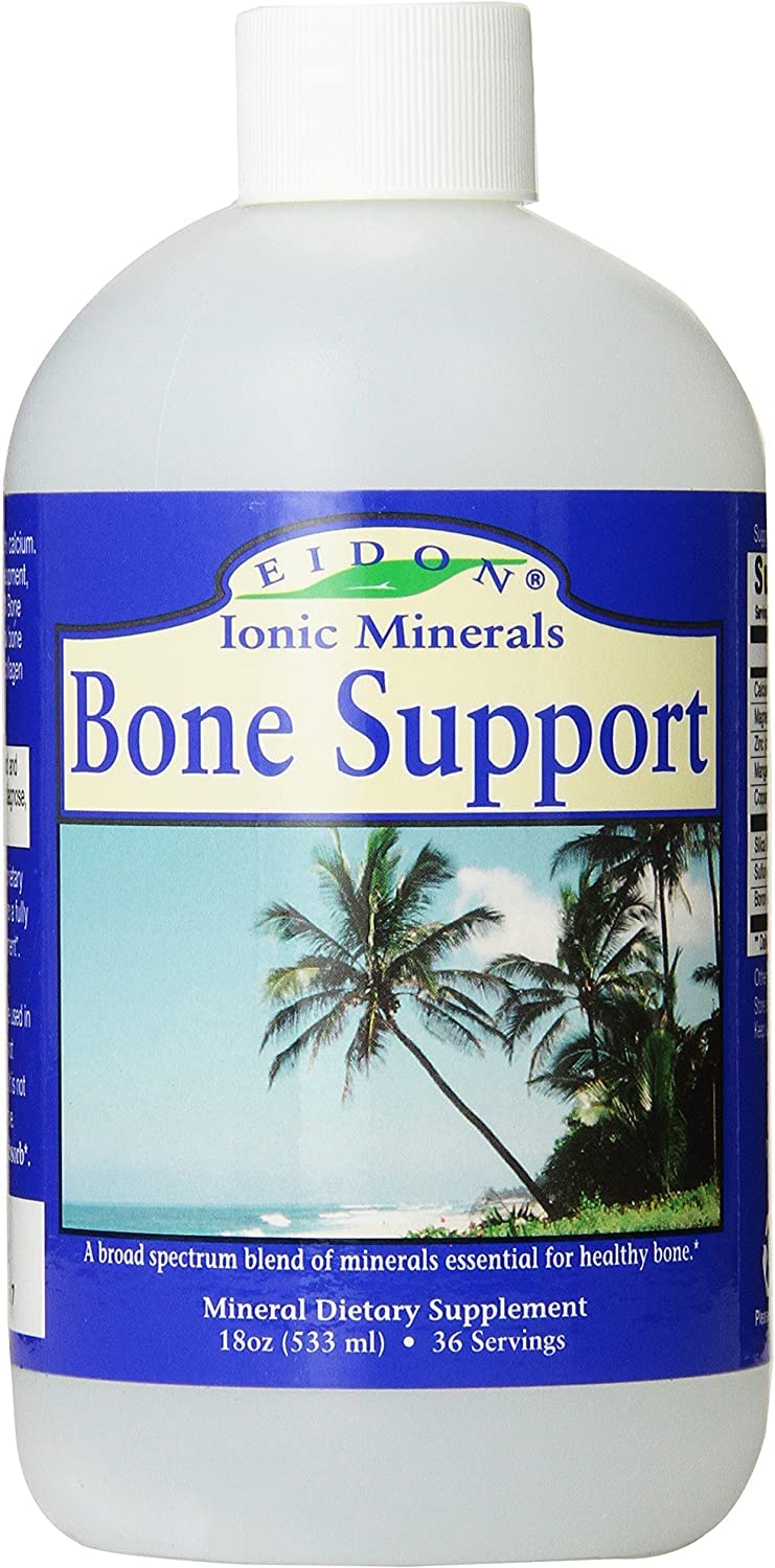 Bottle of Eidon Mineral Wellness liquid supplement, 18 oz