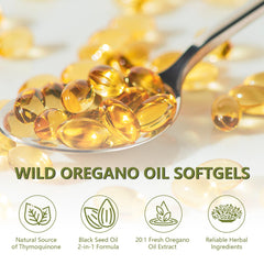 EILTEAU oregano and black seed oil bottle with packaging