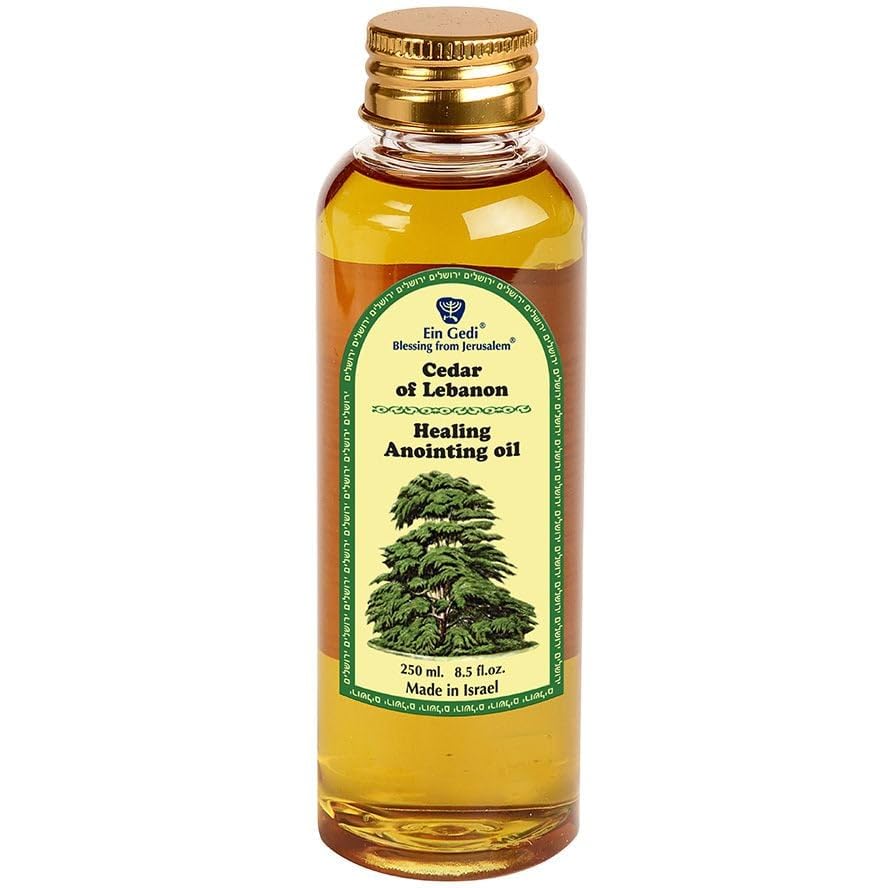 Ein Gedi Cedar of Lebanon Anointing Oil 250ml bottle front view