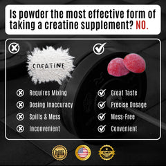Ekkovision creatine gummies on a desk for easy daily use
