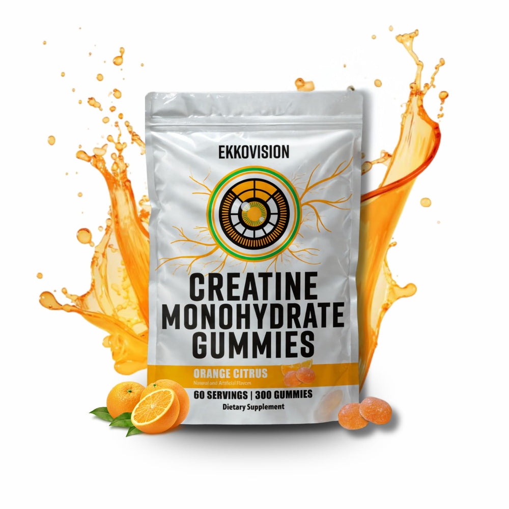Hero image of Ekkovision Creatine Monohydrate Gummies in orange citrus flavor