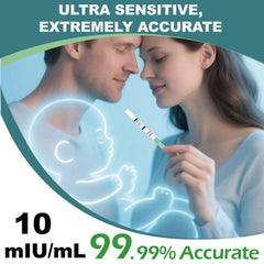 Discreet packaging with individually sealed Elate pregnancy test strips