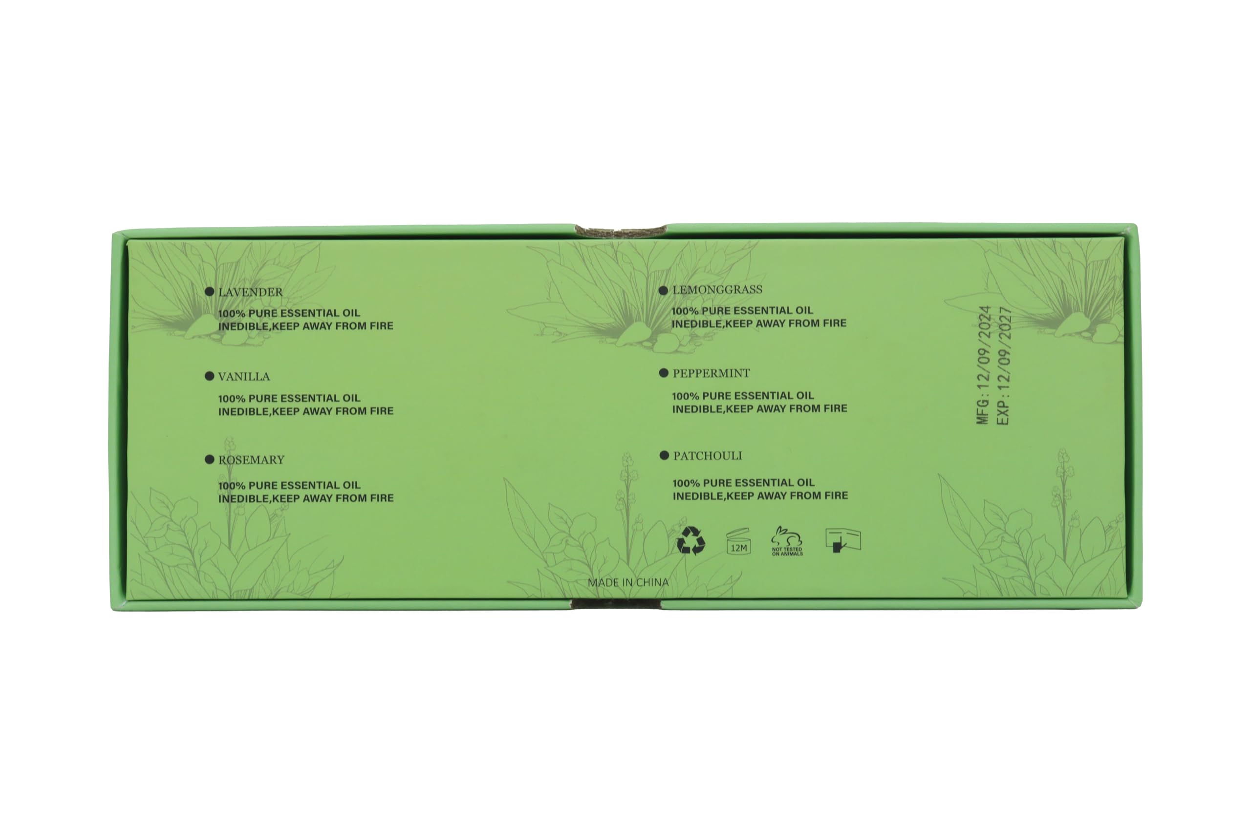Elaunva Essential Oils Set packaging and storage box