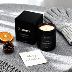 Aromatherapy ambience with Elaunva Vanilla candle