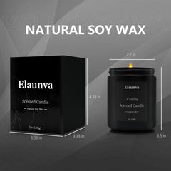 Packaging for Elaunva Vanilla Scented Candle