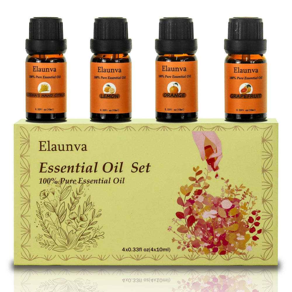 Orange essential oil bottle from Elaunva 4-scent set