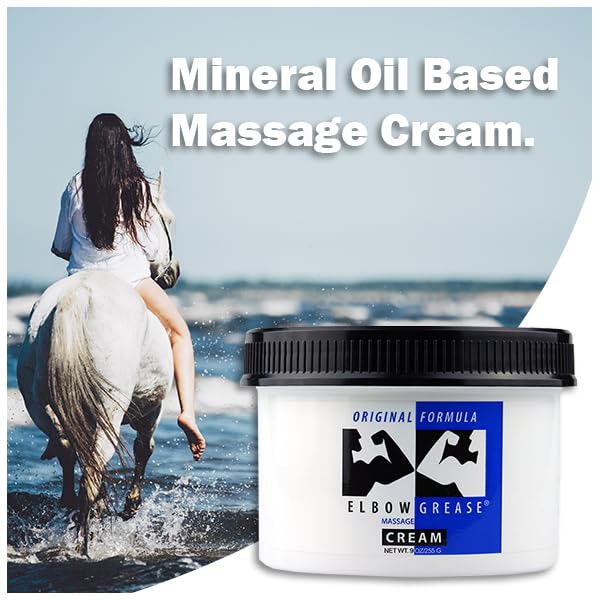 Product shot: Elbow Grease Original Massage Cream Unscented 9oz