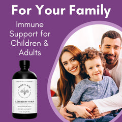Family-friendly elderberry syrup for immune support