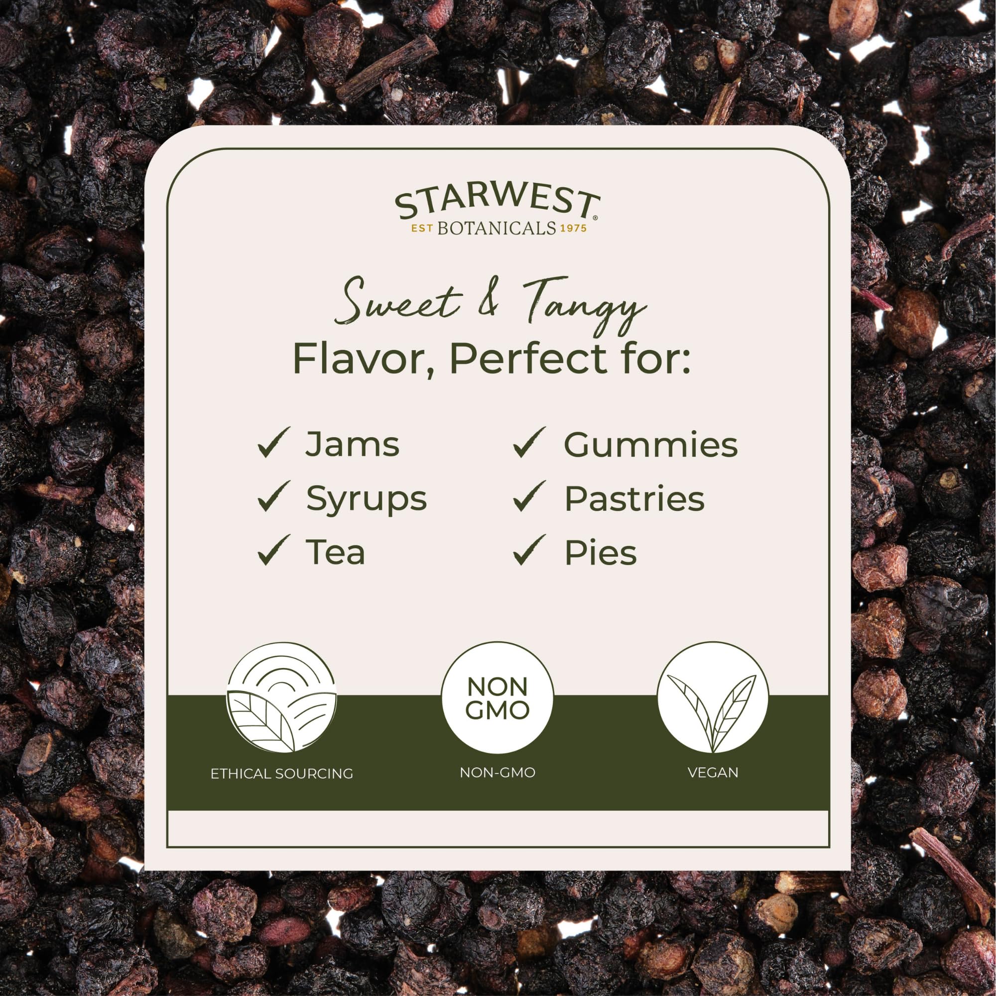 Dried Sambucus nigra elderberries from Croatia and Bulgaria