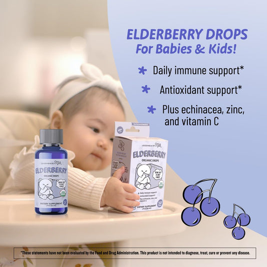 Droplets being administered to a toddler for easy use