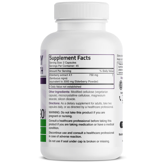 Bronson Elderberry Extra Strength capsules