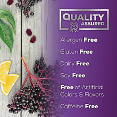 Premium elderberry gummies package with 120-count label