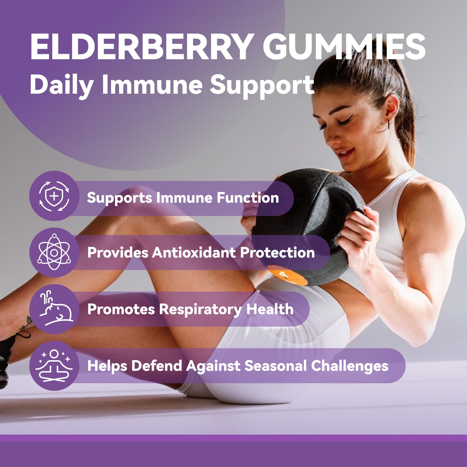 Ingredients: elderberry, vitamin C, and zinc