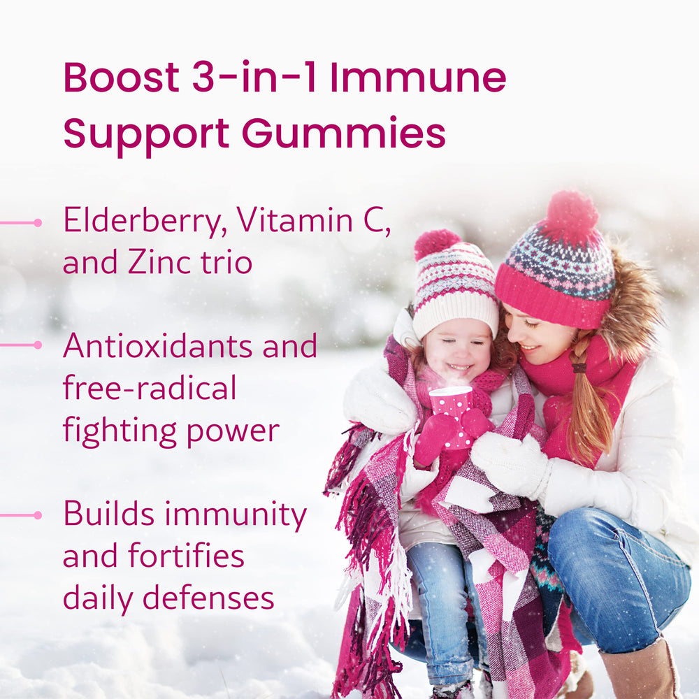 Non-GMO vegan elderberry gummies packaging label