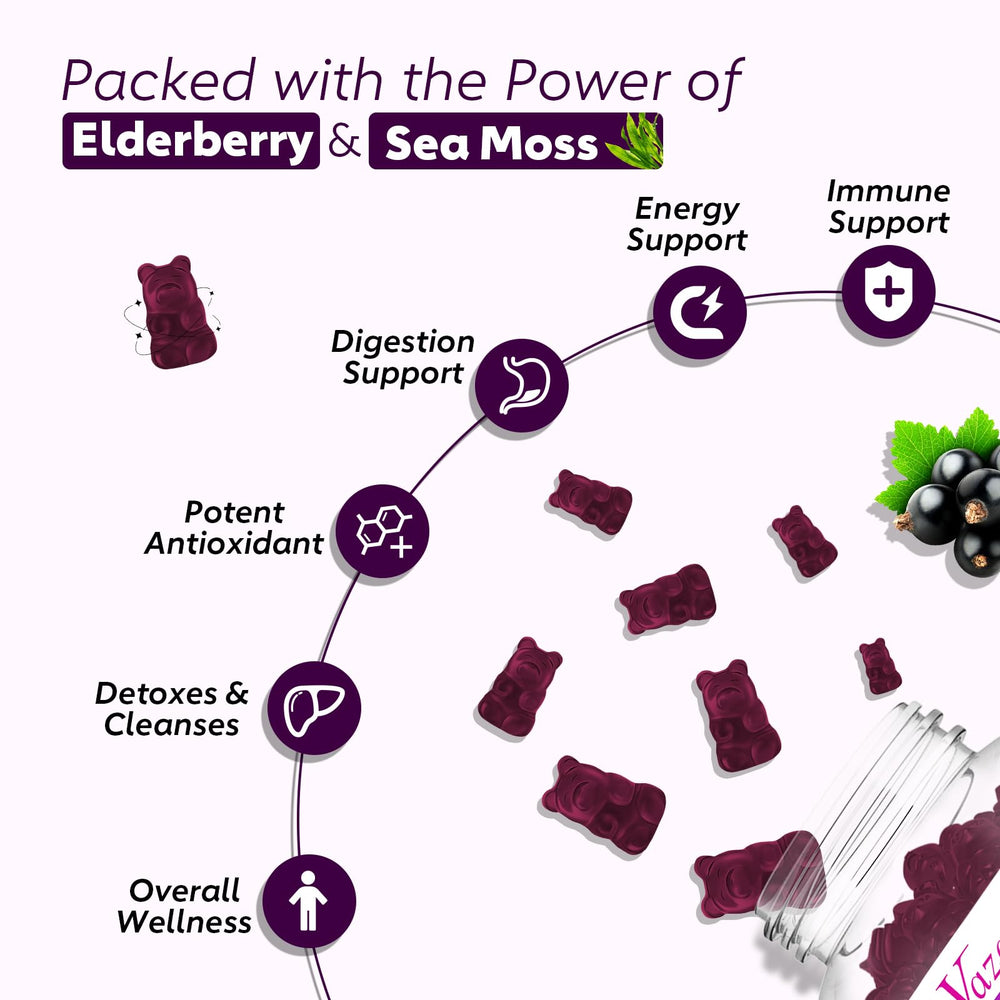 Gummies featuring sea moss and other immune-support ingredients