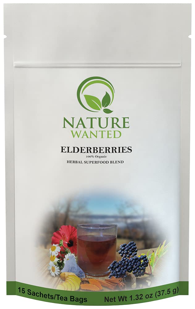 Elderberry Herbal Superfood Blend Tea packaging