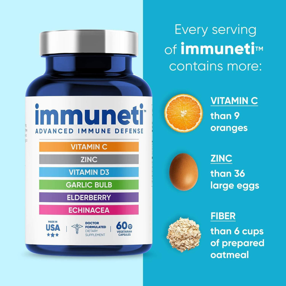 Sambucus elderberry, vitamin C, zinc and other ingredients in the formula