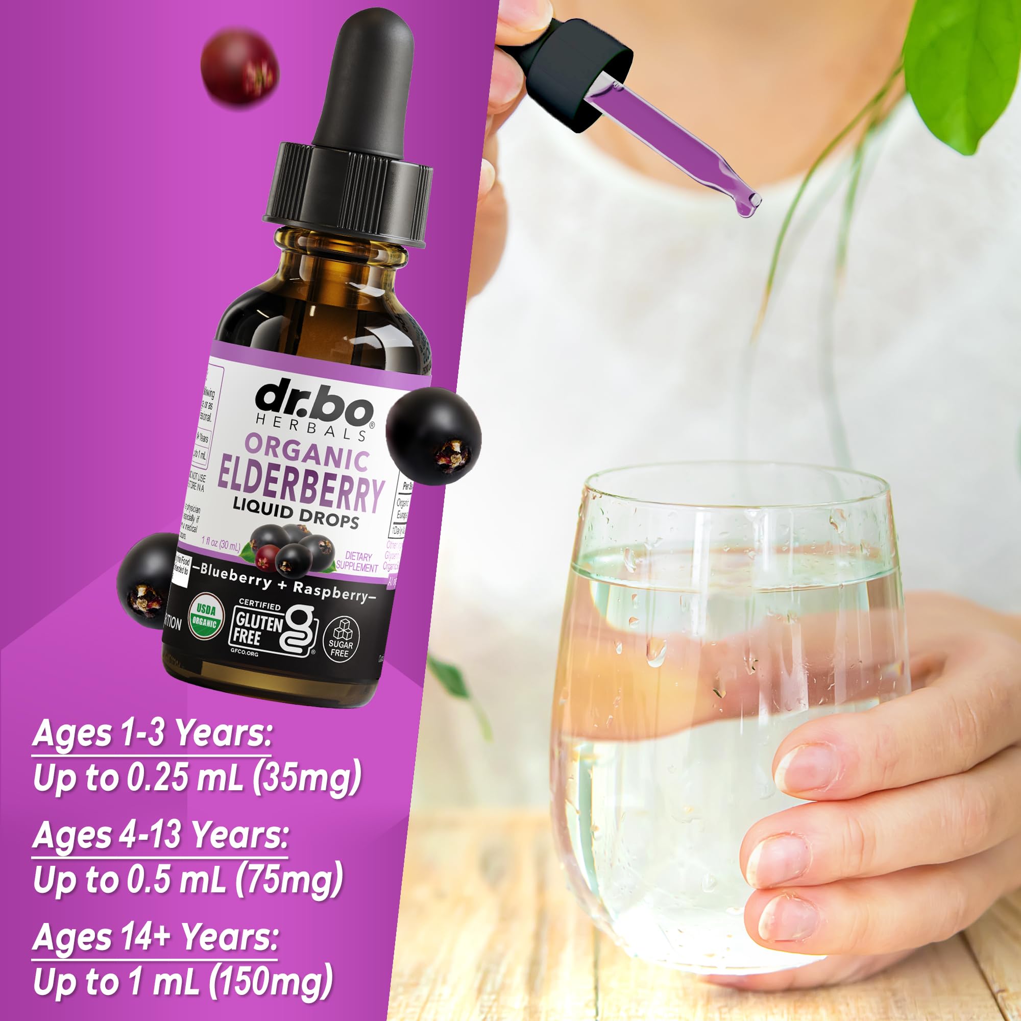 Dr Bo Elderberry Immune Booster packaging