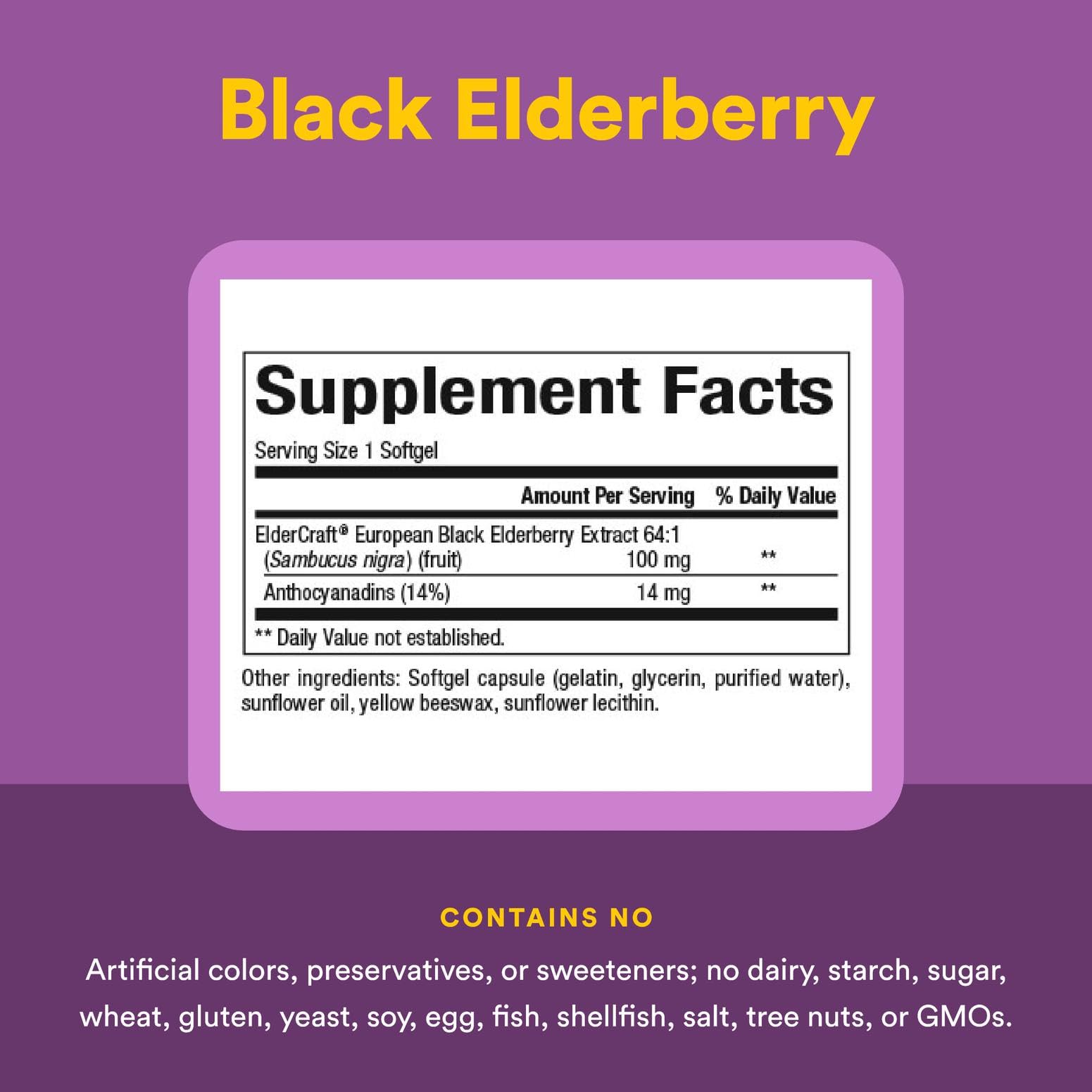 ElderCraft European Black Elderberry extract illustration