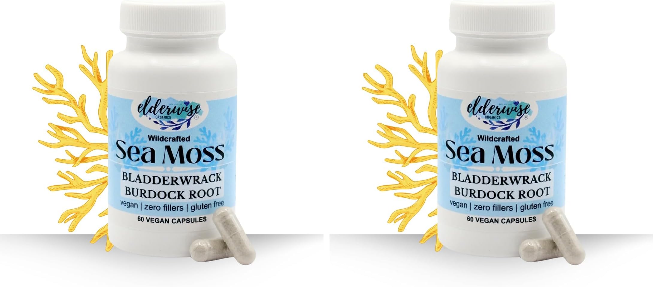 Hero image showing Elderwise Sea Moss Capsules Pack of 2